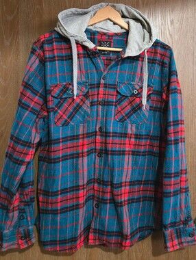 Mens XL North Western Mfg Co. Plaid Flannel Shirt Jacket